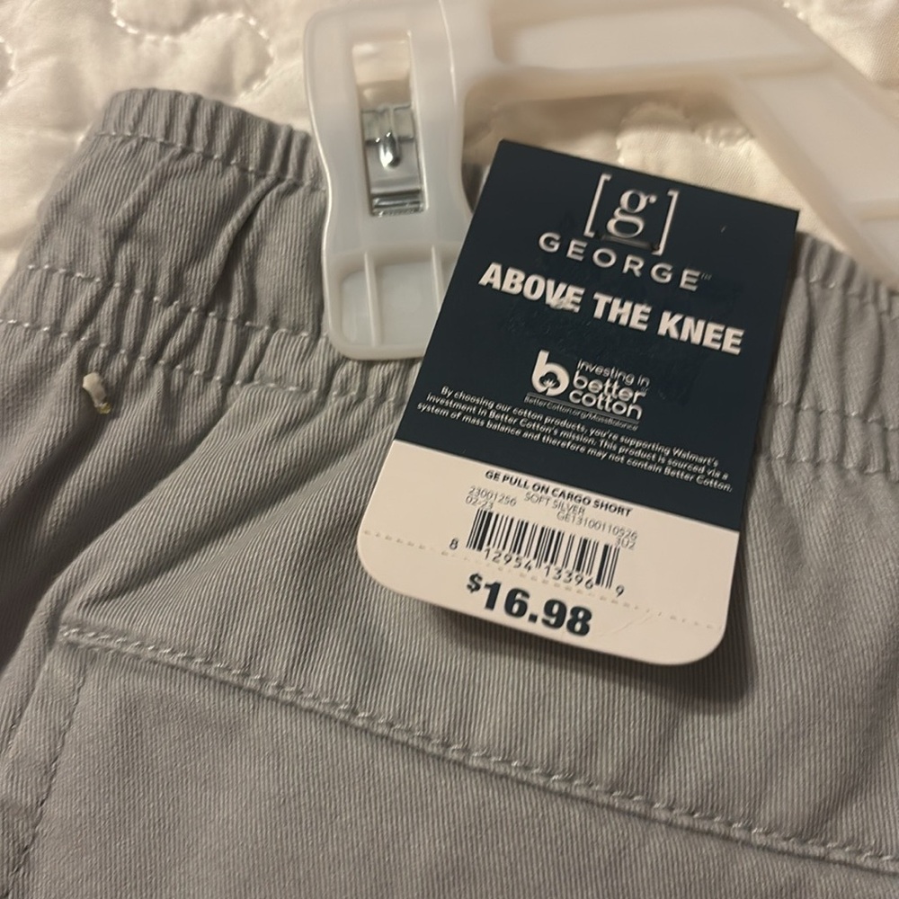 George Light Gray Above the Knee Shorts